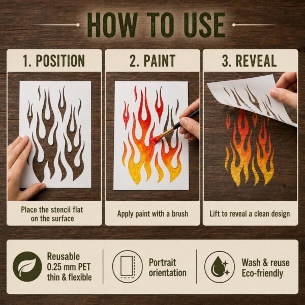 Flame Stencil 4