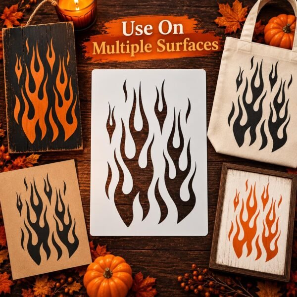 Flame Stencil 5