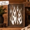 Flame Stencil 7