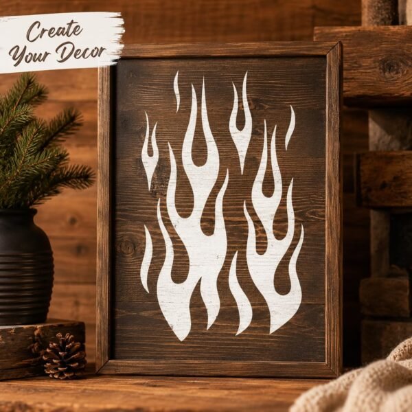 Flame Stencil 7