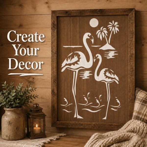 Flamingo Stencil 7