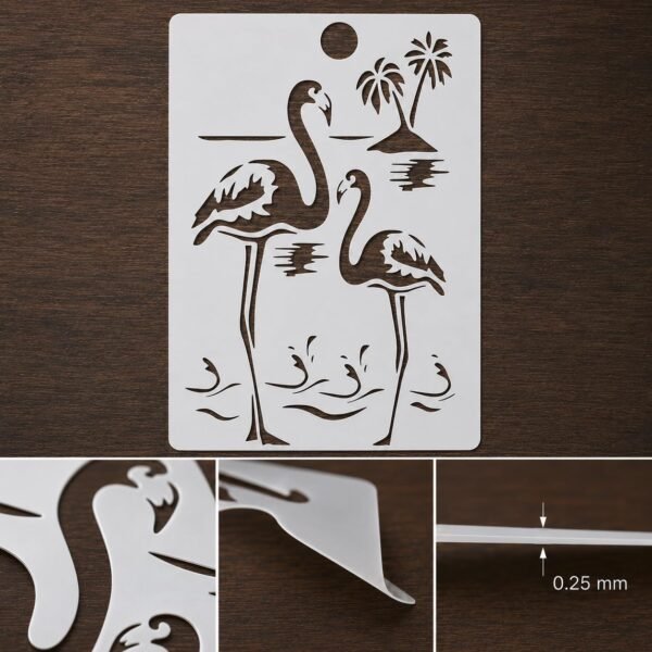 Flamingo Stencil 8