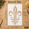 Fleur de Lis Stencil 2