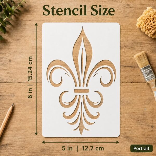 Fleur de Lis Stencil 2