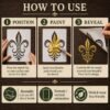 Fleur de Lis Stencil 4