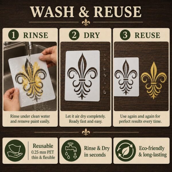 Fleur de Lis Stencil 6