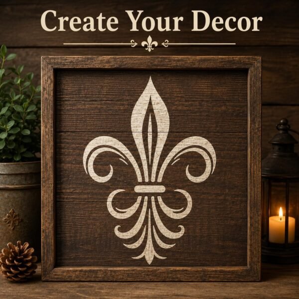 Fleur de Lis Stencil 7
