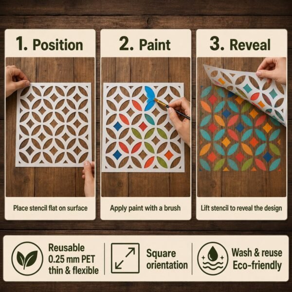 Floor Tile Stencil 4