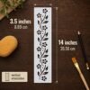 Flower Border 1 Stencil 2