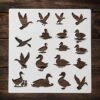 Flying Duck Stencil