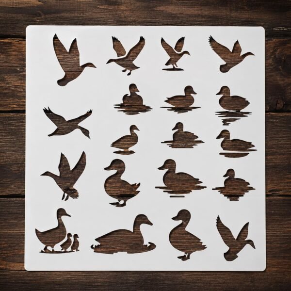 Flying Duck Stencil