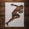 Football Player Stencil