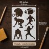 Football Stencil 2