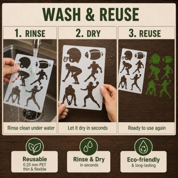Football Stencil 6