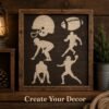 Football Stencil 7