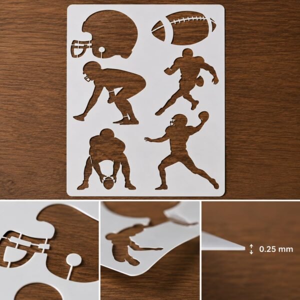Football Stencil 8