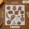 Fruits Stencil 2