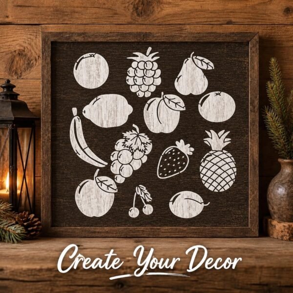 Fruits Stencil 7