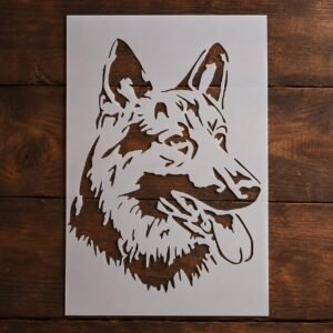 German Shepherd Stencil