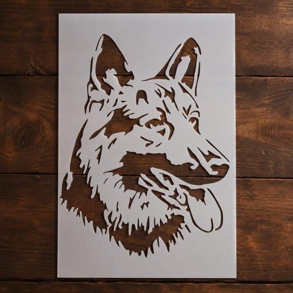 German Shepherd Stencil