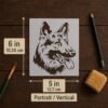 German Shepherd Stencil 2