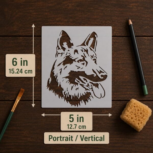 German Shepherd Stencil 2