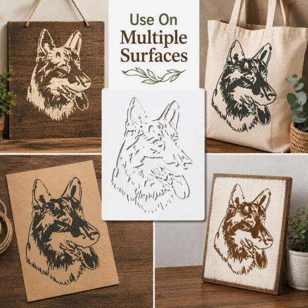 German Shepherd Stencil 5