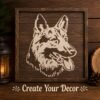German Shepherd Stencil 7