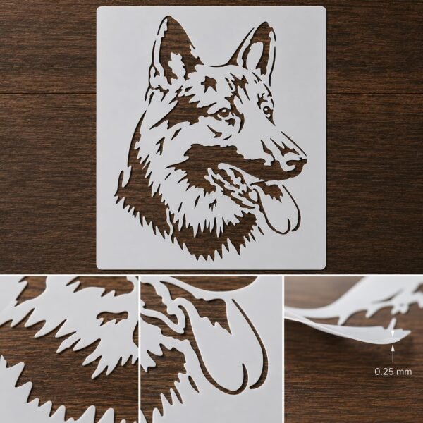 German Shepherd Stencil 8