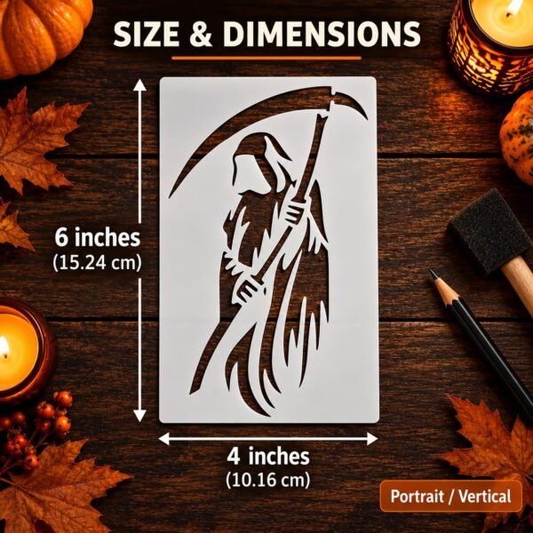 Grim Reaper Stencil 2
