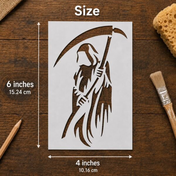 Grim Reaper Stencil 2