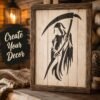 Grim Reaper Stencil 7