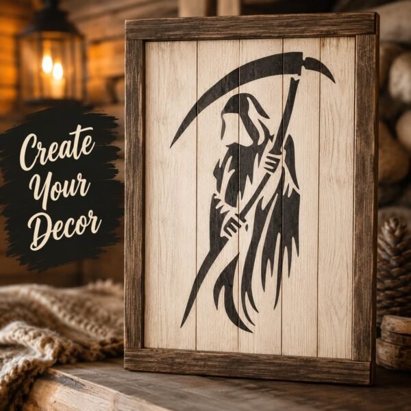 Grim Reaper Stencil 7