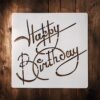 Happy Birthday Stencil