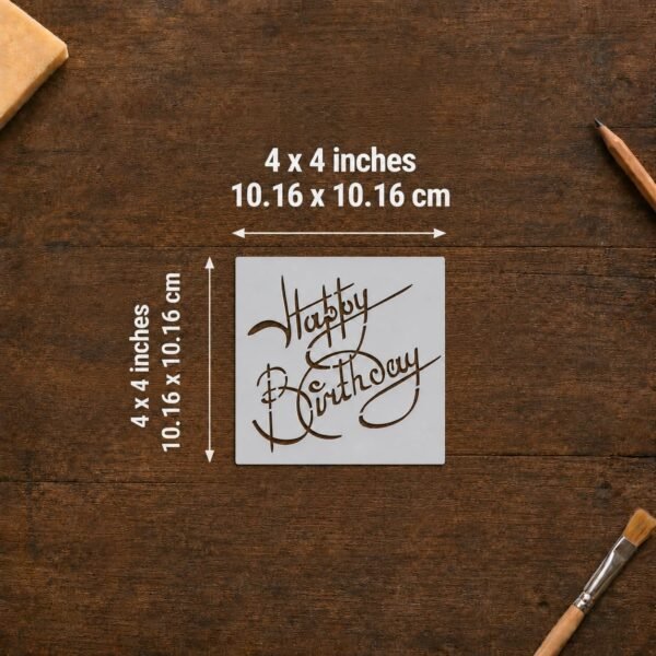 Happy Birthday Stencil 2