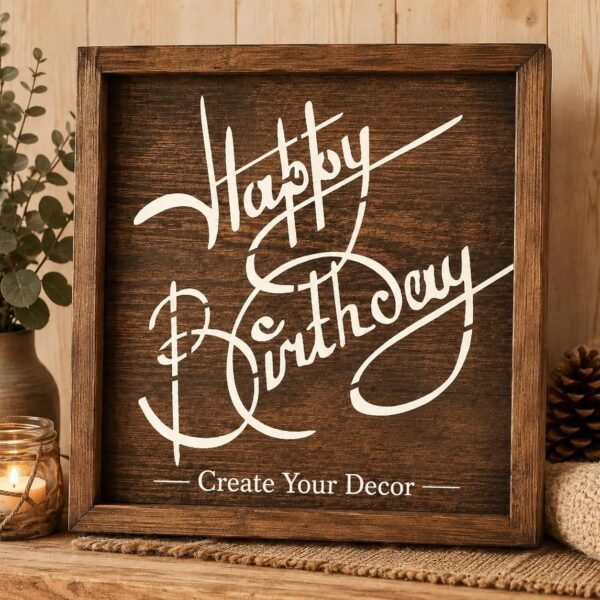 Happy Birthday Stencil 7
