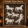 Horses 6pc Stencil 7