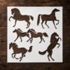 Horses 6pc Stencil