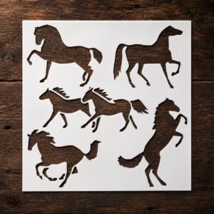 Horses 6pc Stencil Horses 6pc Stencil