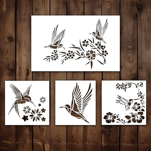 Hummingbird Stencil