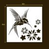 Hummingbird Stencil 3