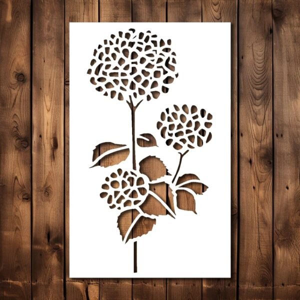 Hydrangea Stencil