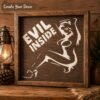 Lady Evil Inside Stencil 7