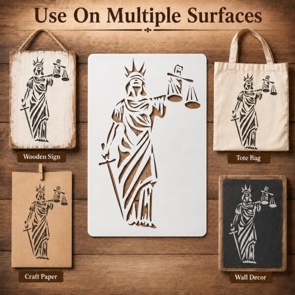 Lady Justice Stencil 5