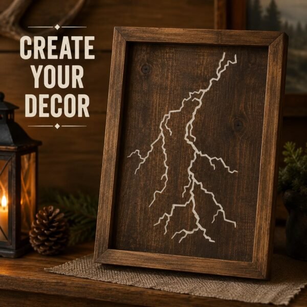Lightning Bolt Stencil 7