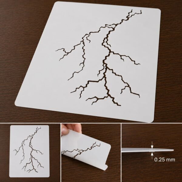 Lightning Bolt Stencil 8