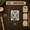 Lion Stencil 2