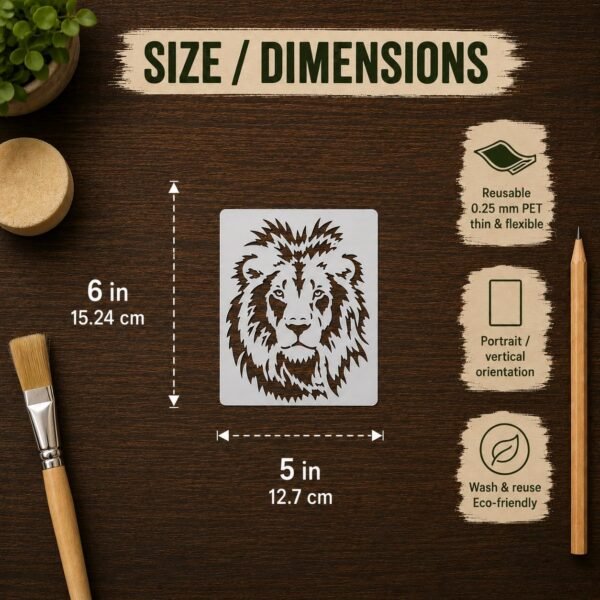 Lion Stencil 2