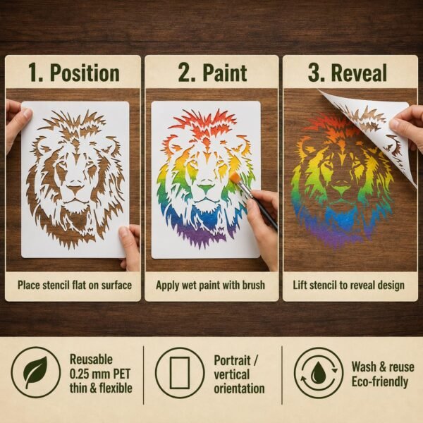 Lion Stencil 4