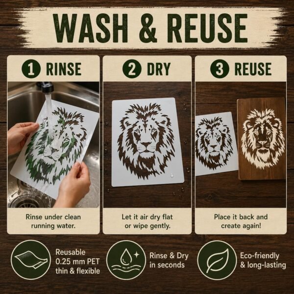 Lion Stencil 6